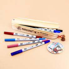 Load image into Gallery viewer, Müllerchen Wooden Pencil Case + ABT Pro Art Markers (12pc Set)
