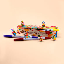 将图片加载到图库查看器，Müllerchen Wooden Pencil Case + ABT Pro Art Markers (12pc Set)
