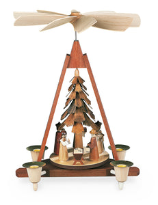 Pyramid nativity scene