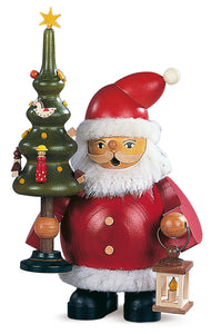 Smoking man,  Santa Claus with tree