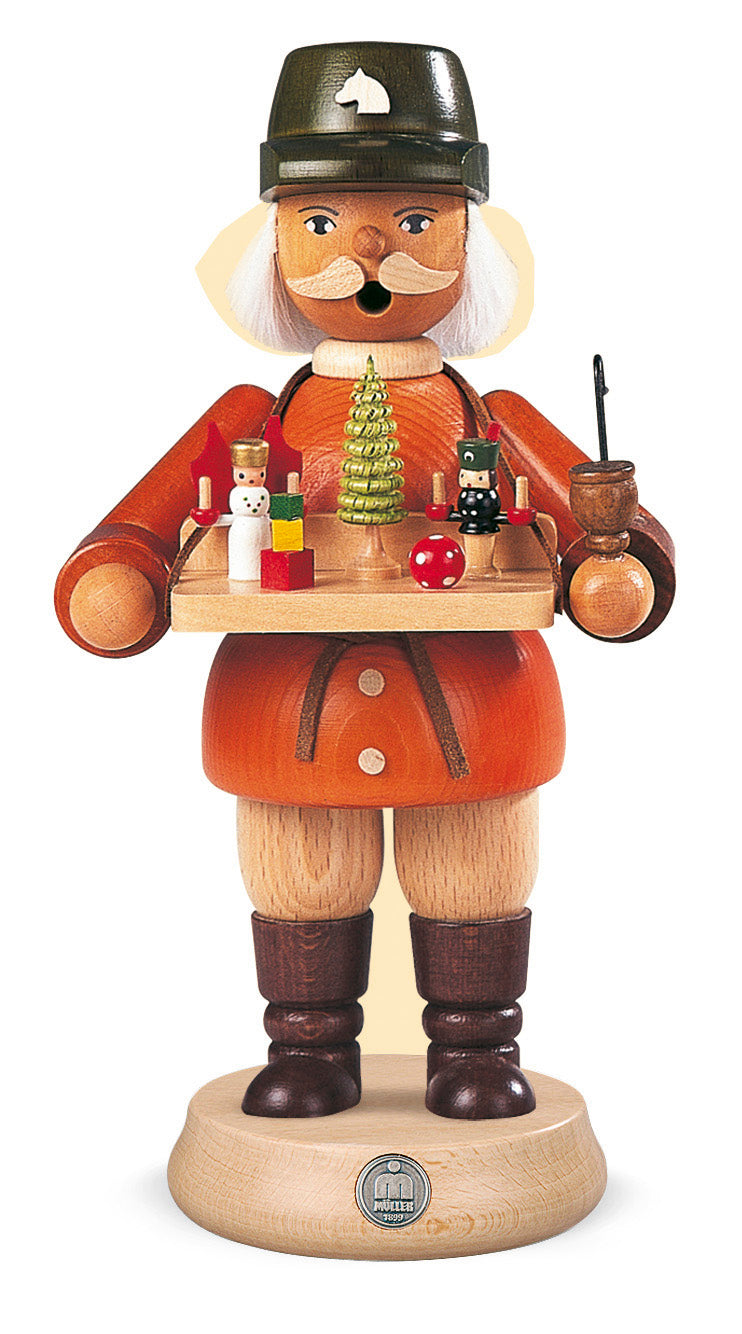 Smoking man, Toy seller