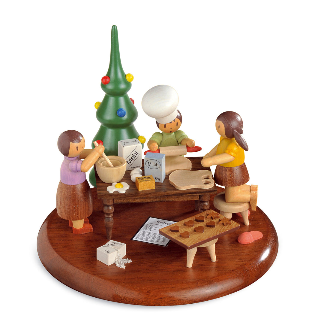 Motif platform for electr.Music boxes,Rolf Zuckowski edition, Christmas bakery