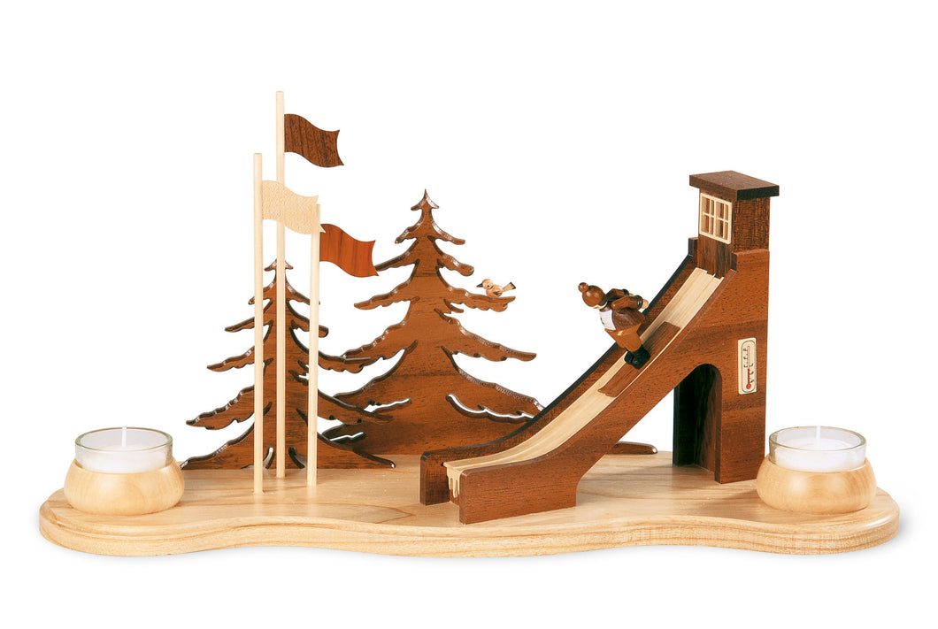 Candleholder ski jumping