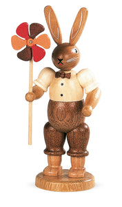 Easter bunny, male with wind wheel