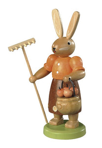 Easter bunny, female gardener