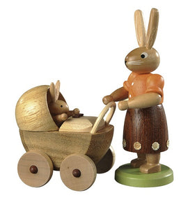 Easter bunny, female with buggy
